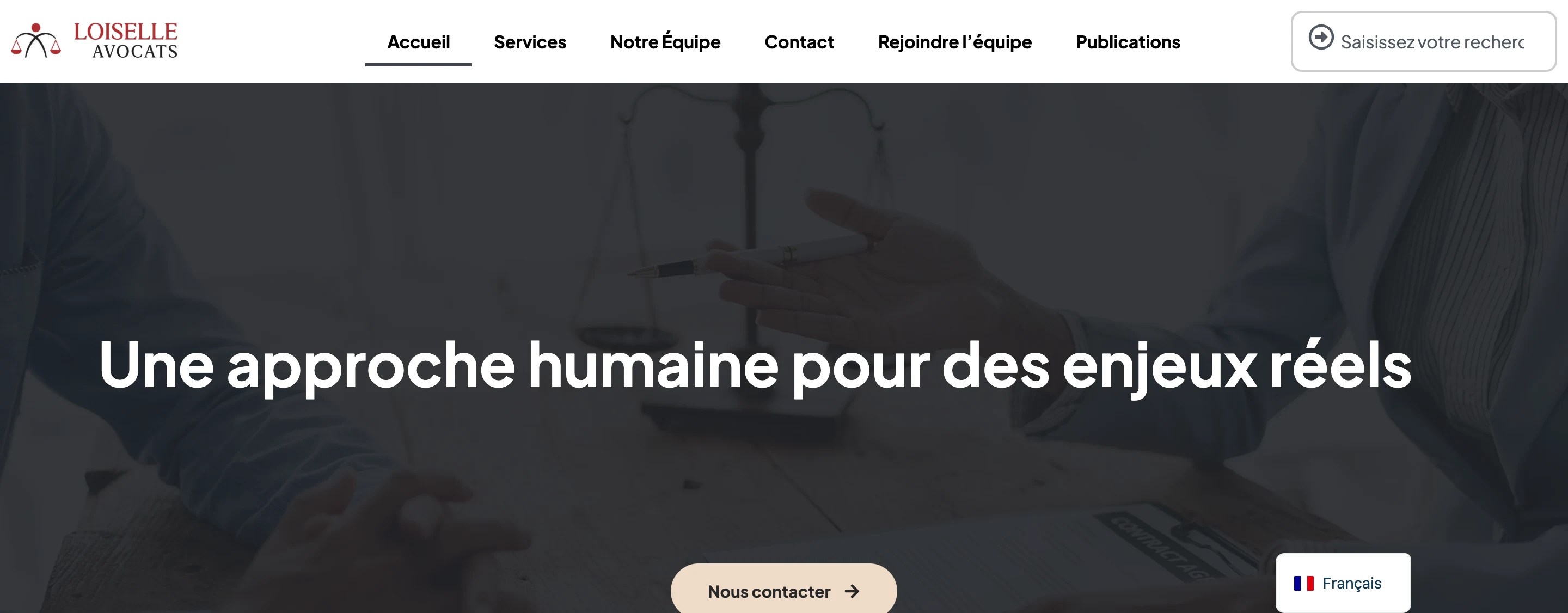 Site du cabinet Loiselle Avocats